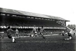 <span class="style1">Goalkeeper Steve Death, Reading man of the match, saves from Roker striker Billy Hughes</span>